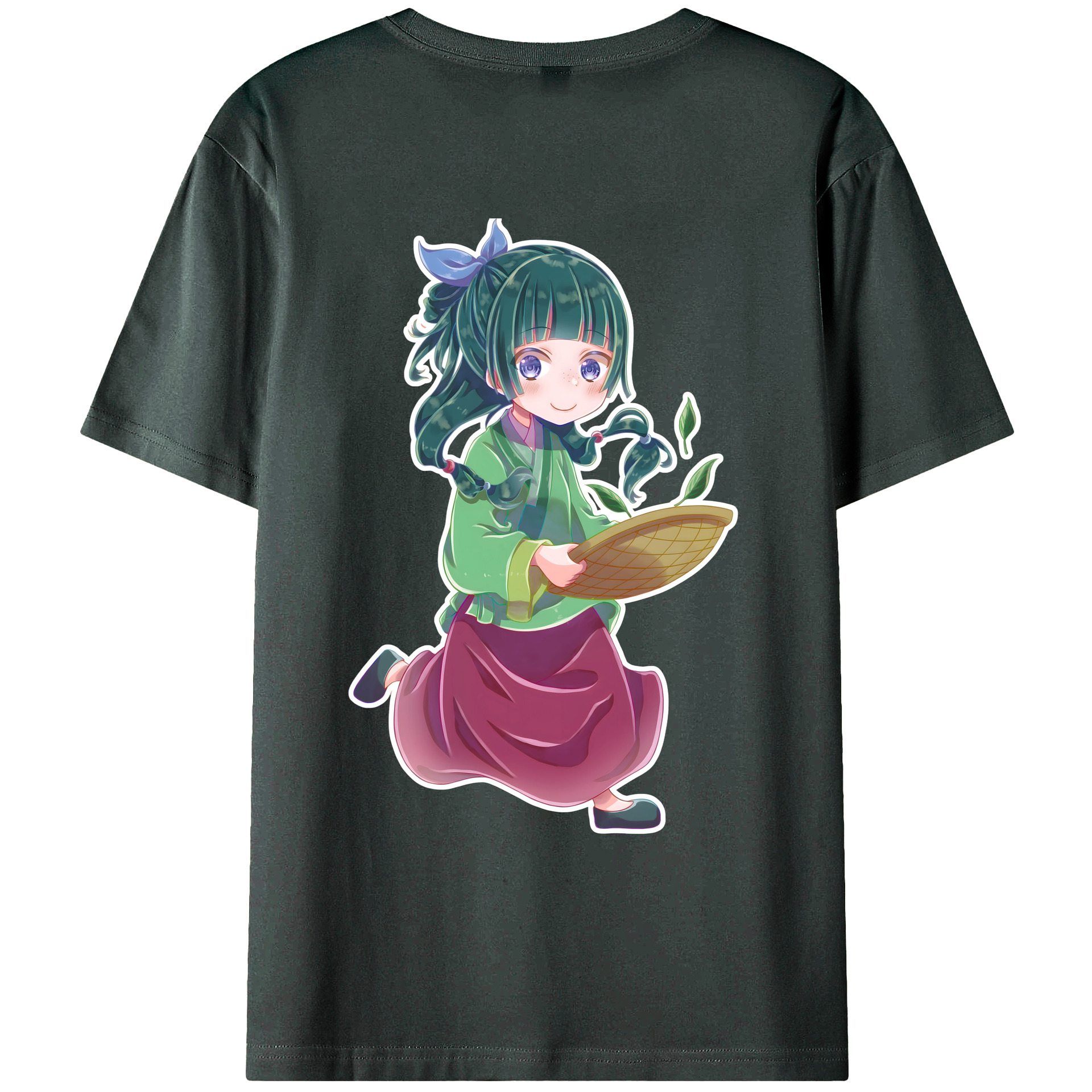 （画像用） 薬屋のひとりごと The Apothecary Diaries 綿100％ メンズ半袖Tシャツ（バックプリント） 通気性